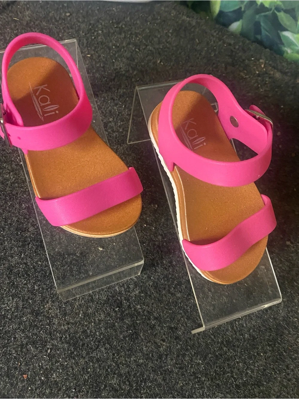 Kali Infant Kids Bright Pink Strappy Sandals